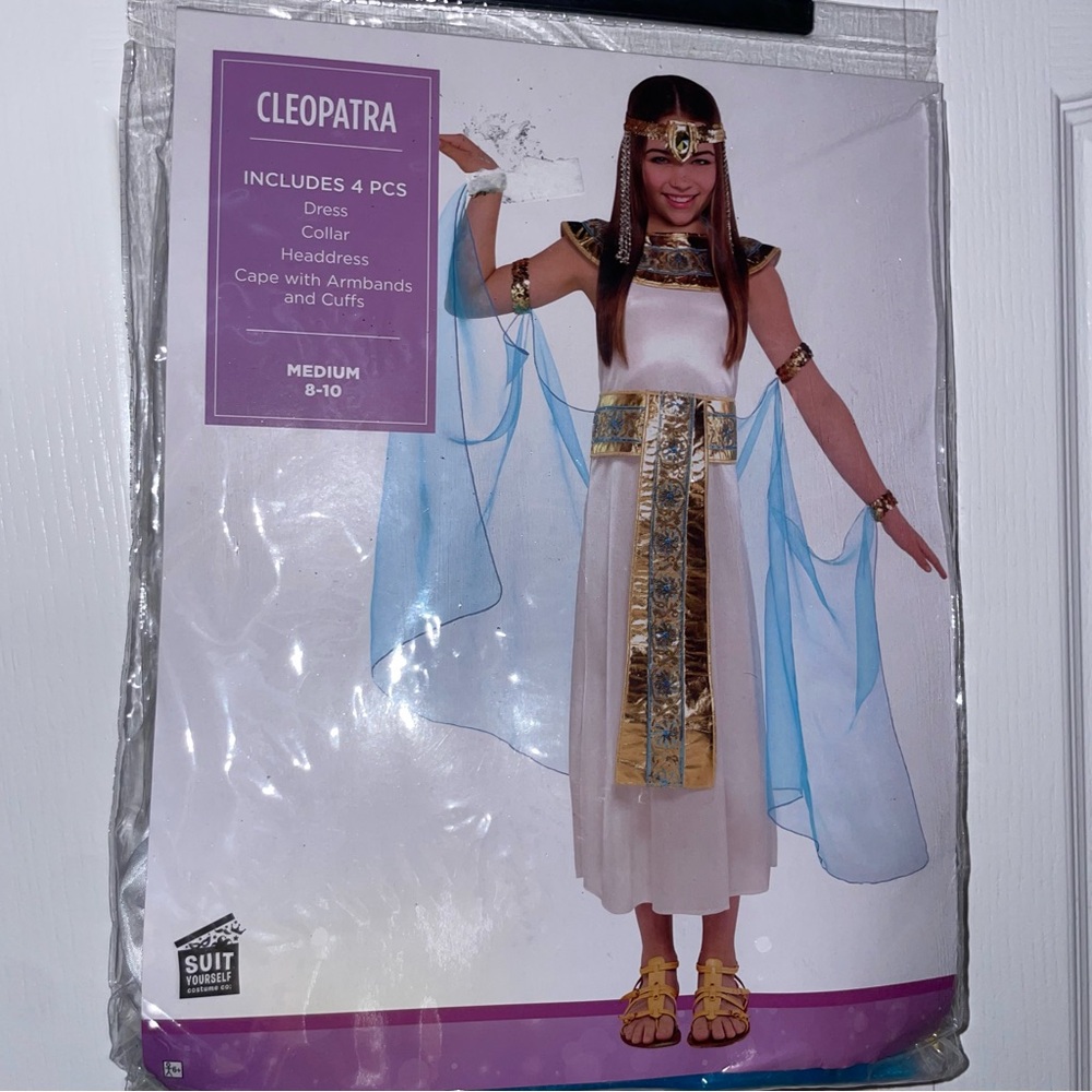 Girls Cleopatra Costume Size 8-10 Medium